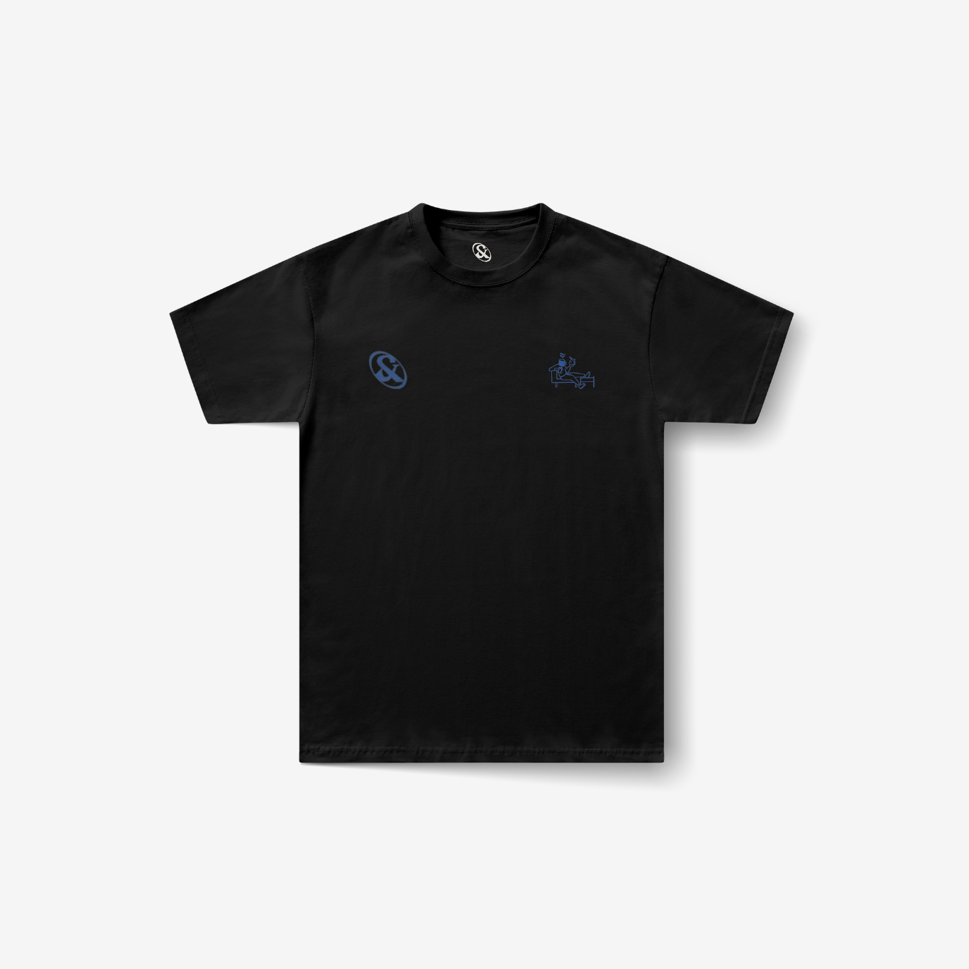 Playera negra Mind Brew — Sn's & F — Reverso