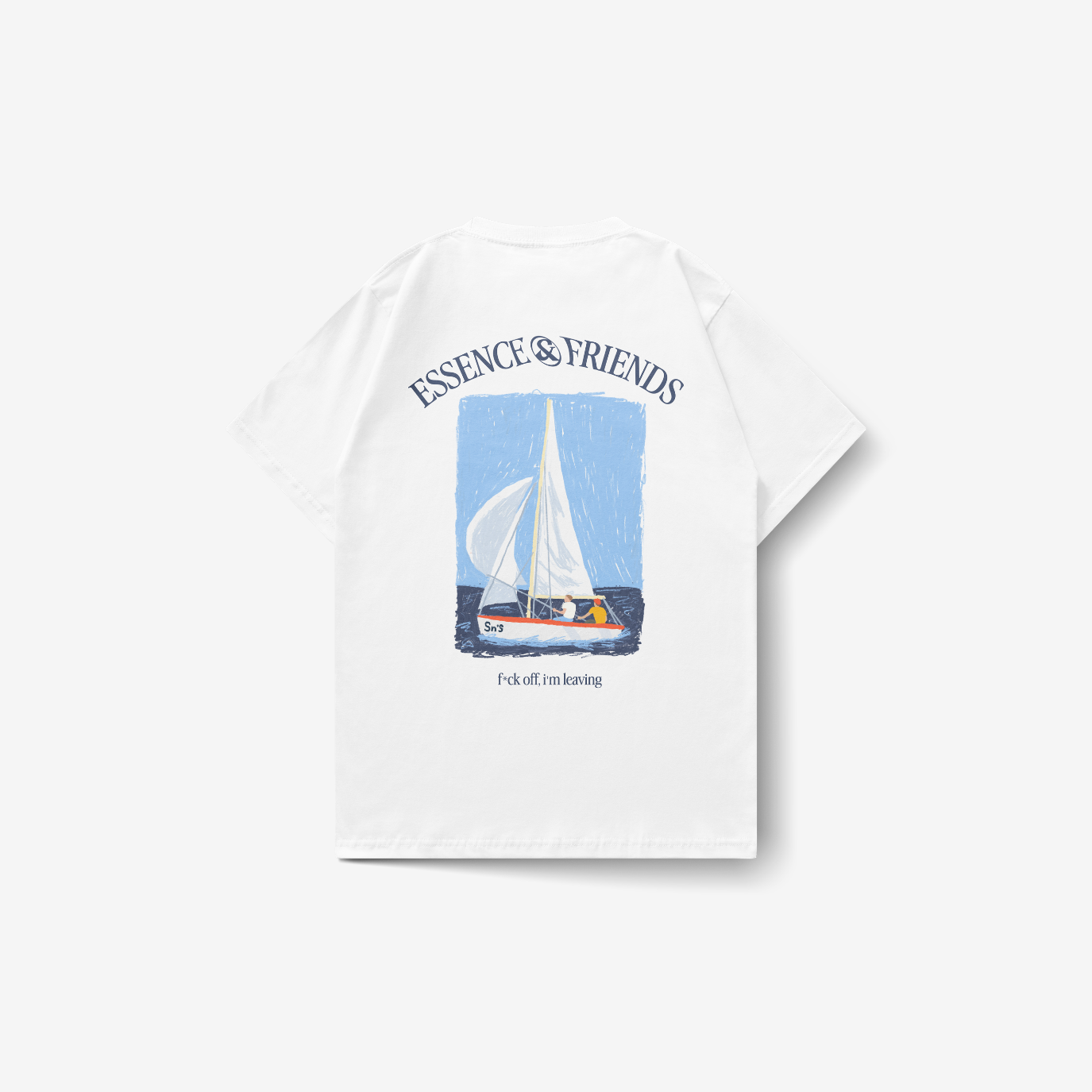 Playera blanca SNS Nautic Club — Sn's & F — Frente