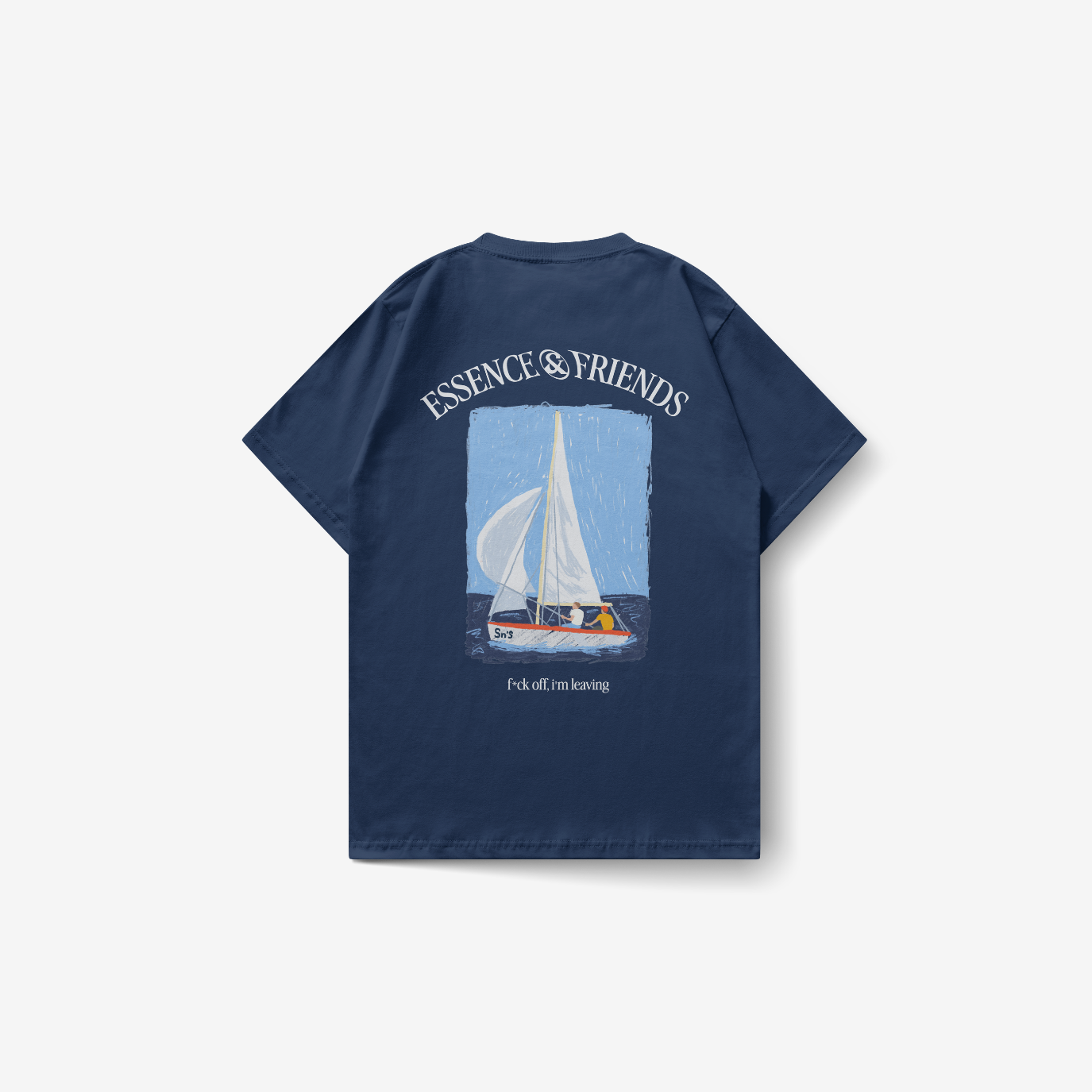 Playera azul marino SNS Nautic Club — Sn's & F — Frente