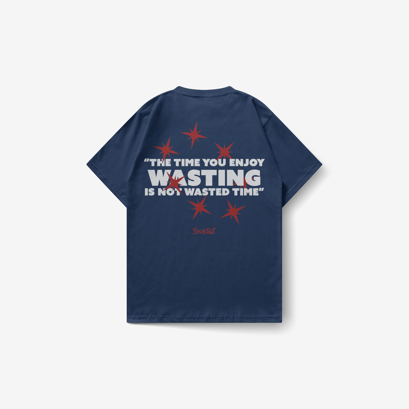 Playera azul marino A Quote by Russel — Sn's & F — Frente