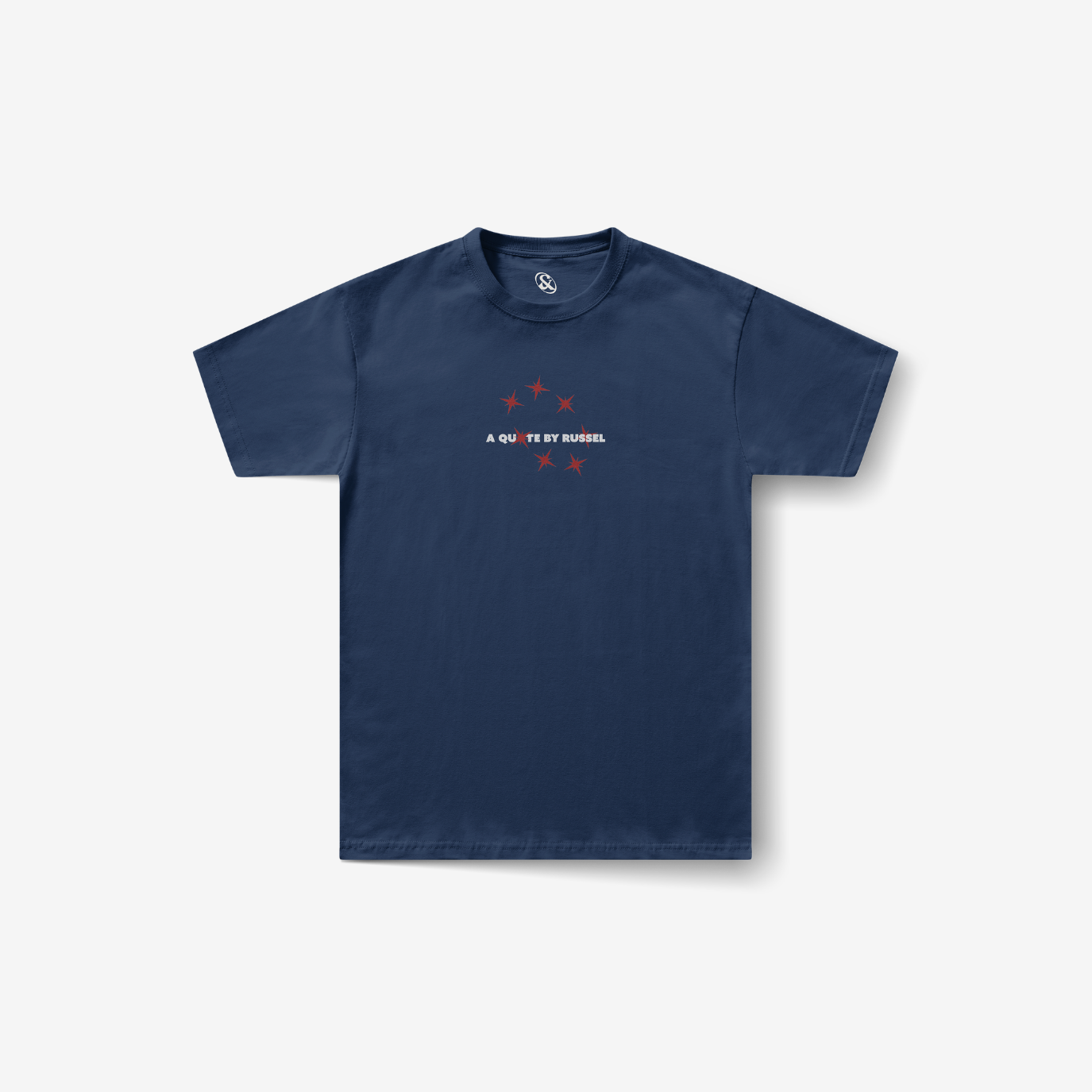 Playera azul marino A Quote by Russel — Sn's & F — Reverso