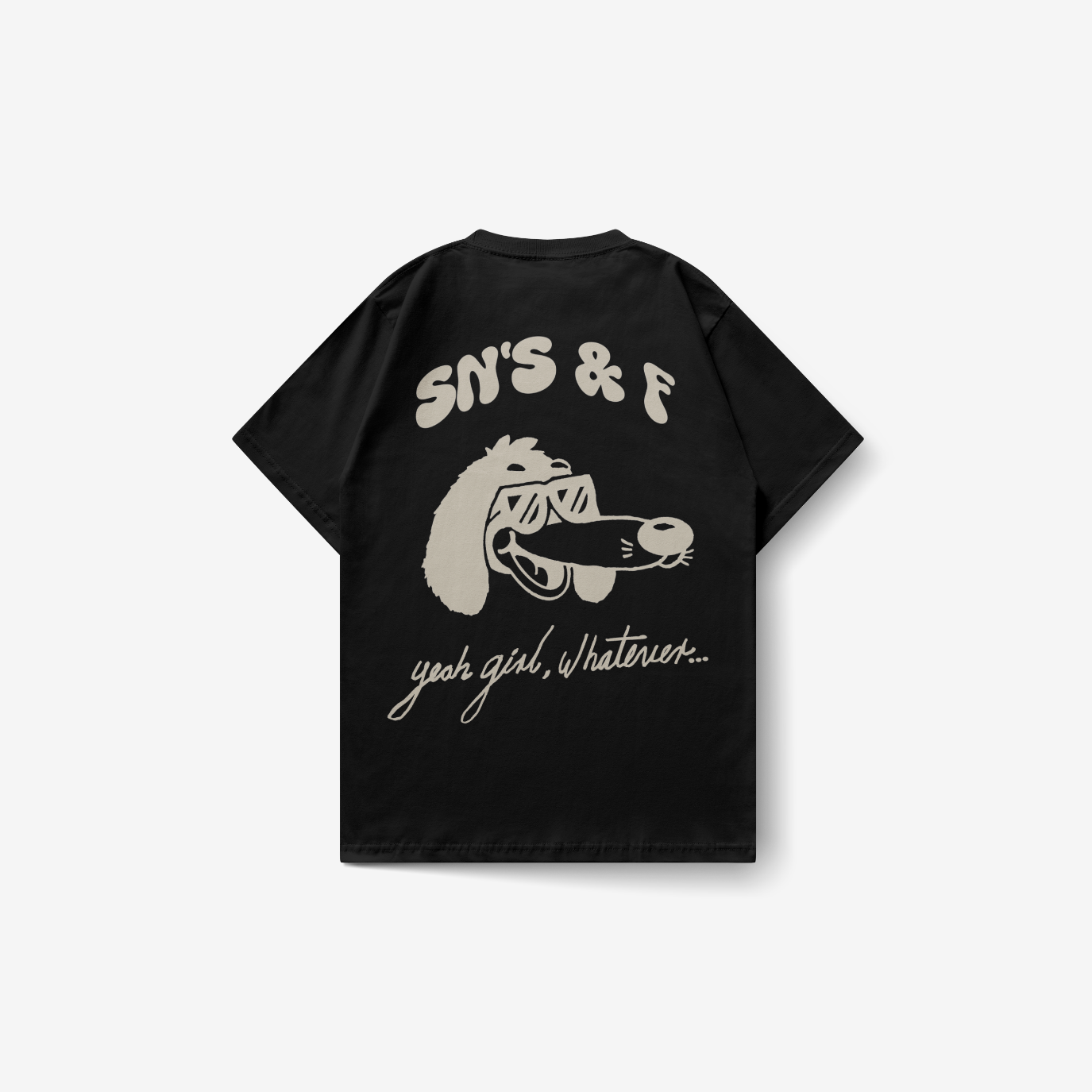 Playera negra ROSCO — Sn's & F — Frente