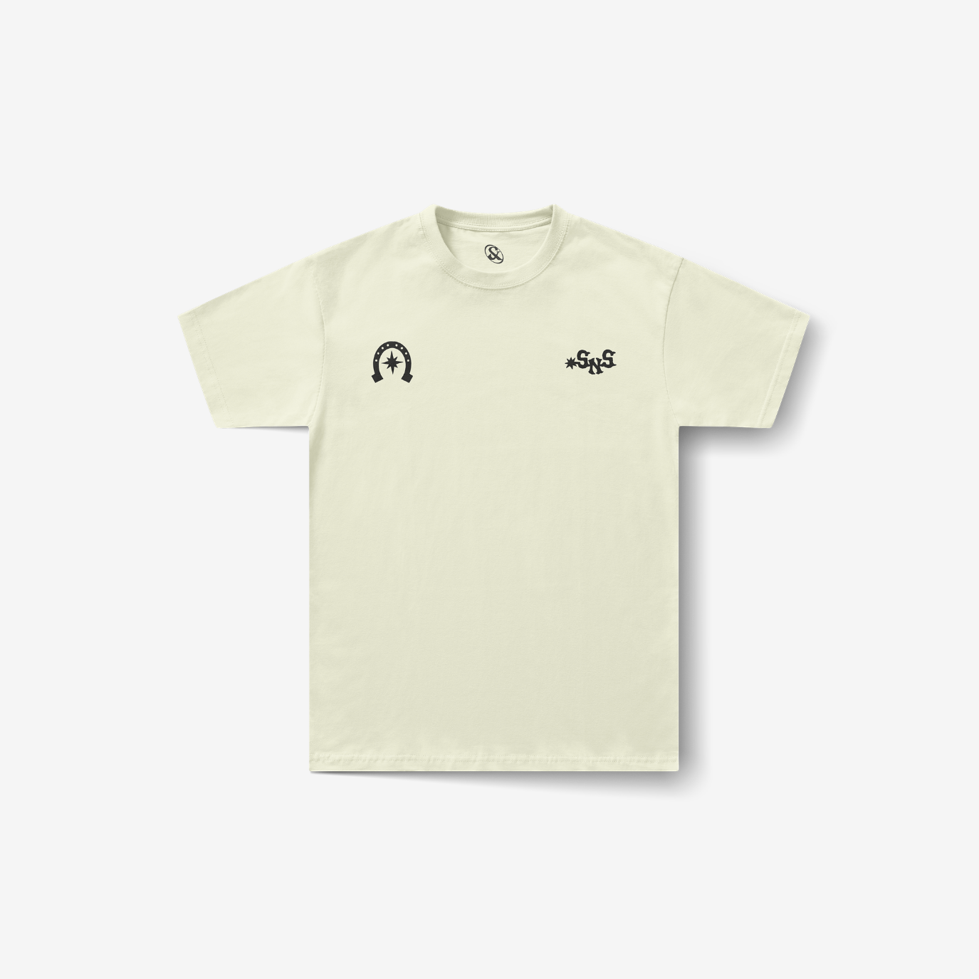 Playera beige Bullseye — Sn's & F — Reverso