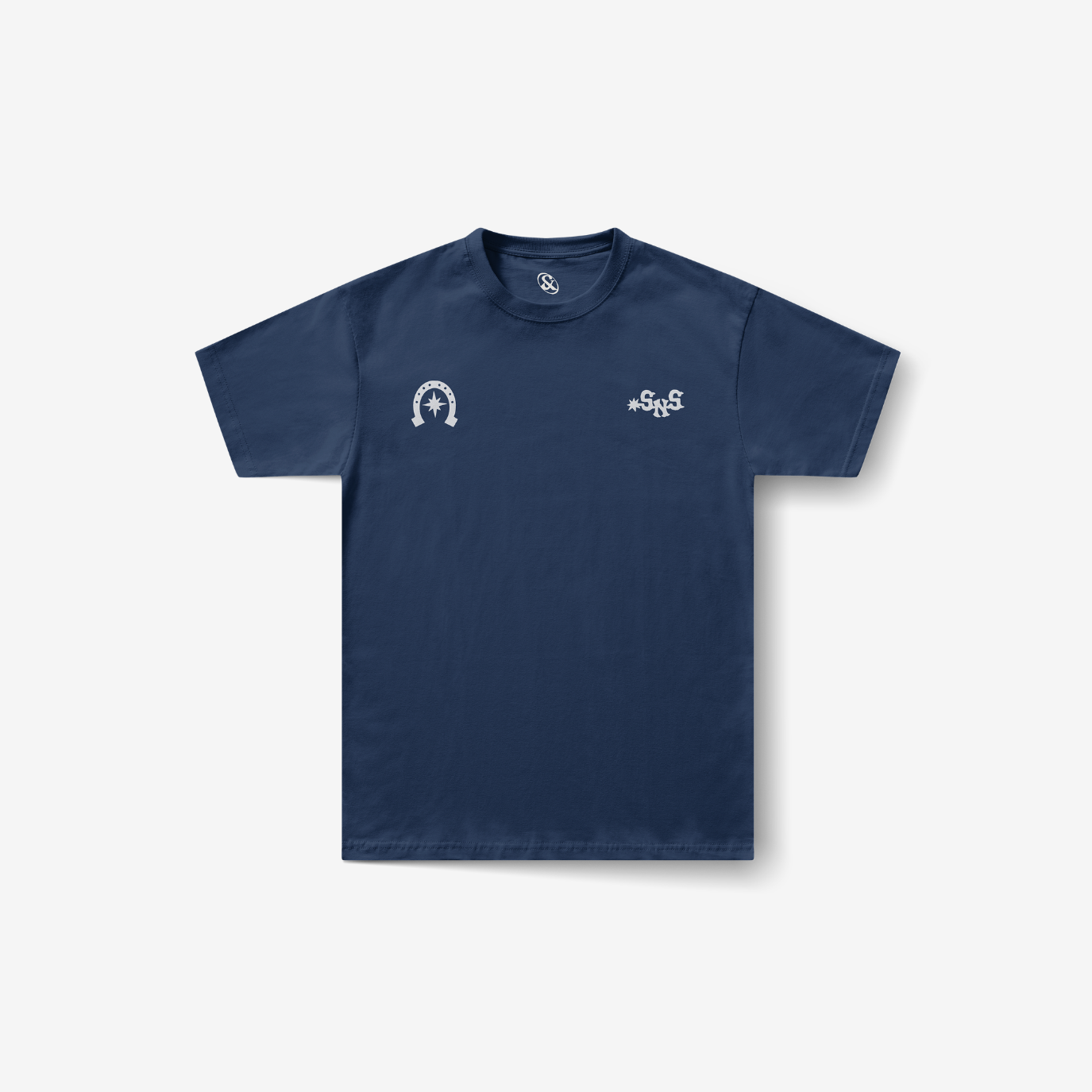 Playera azul marino Bullseye — Sn's & F — Reverso