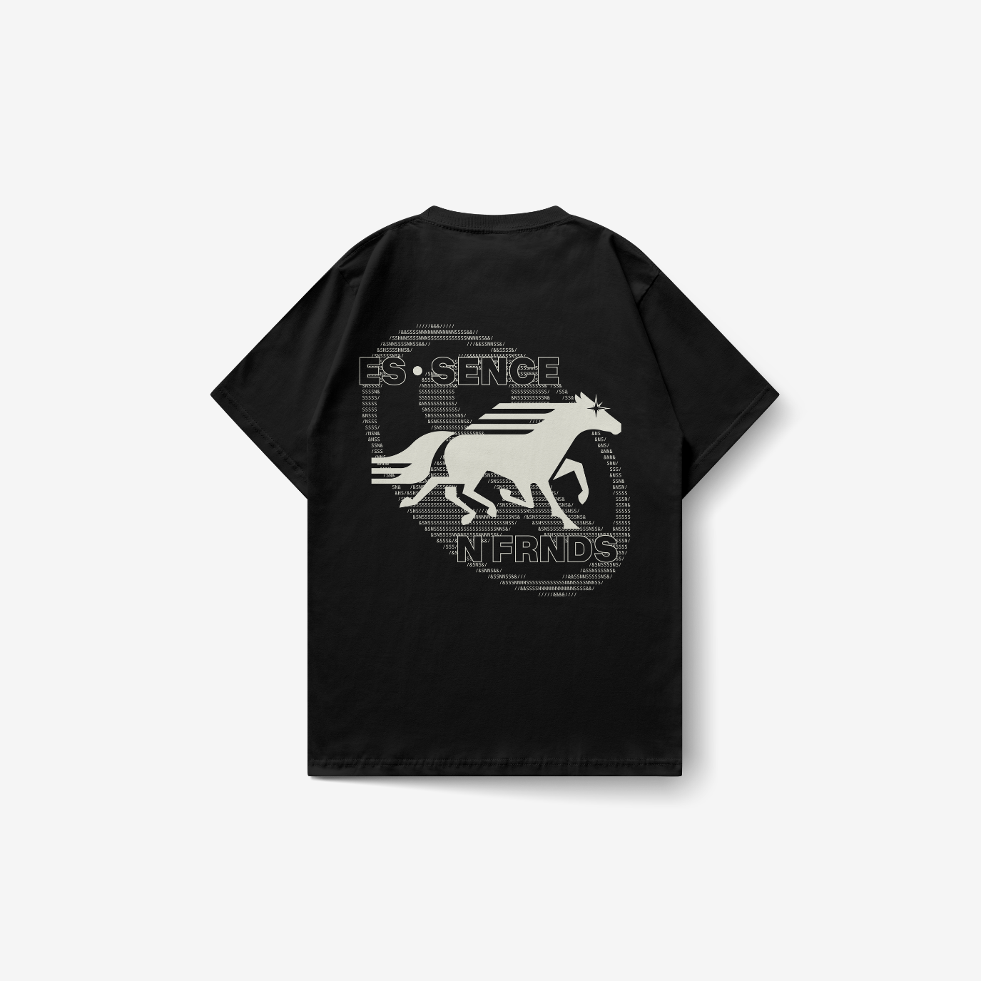 Playera negra Bullseye — Sn's & F — Frente