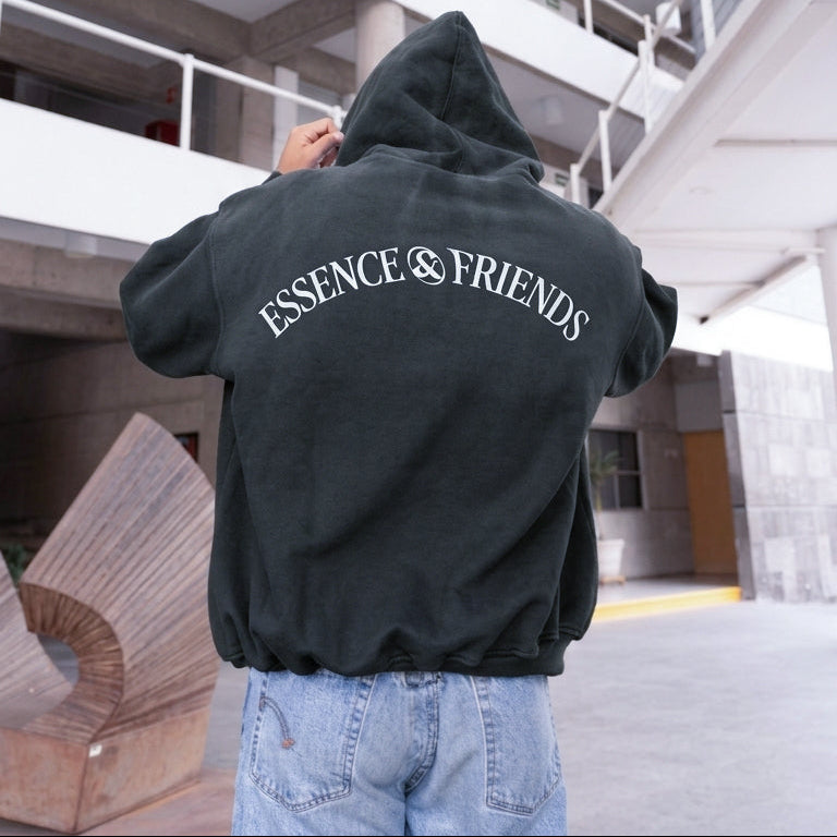 Hoodie negro Essence & Frnds — Sn's & F — Lifestyle