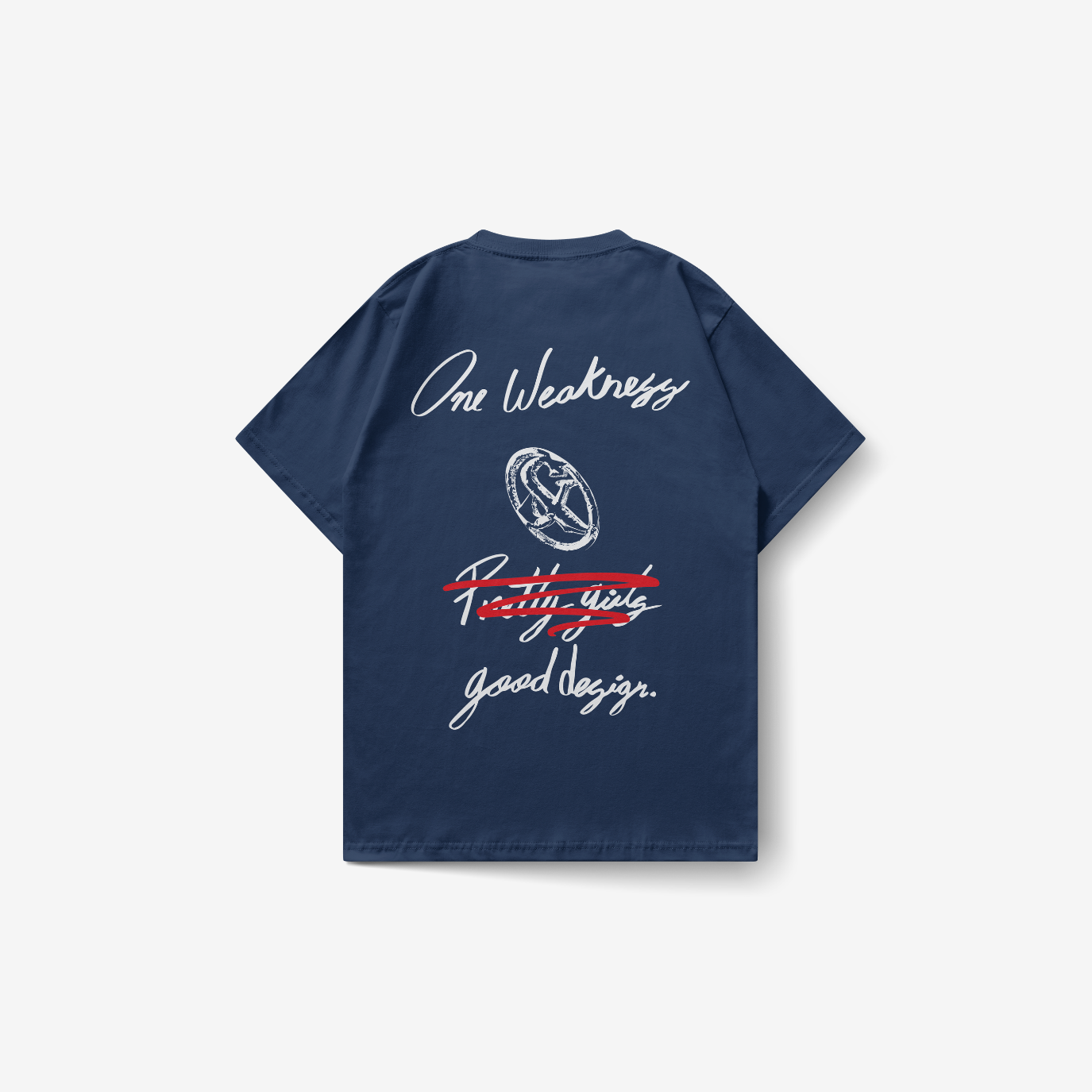 Playera azul marino One Weakness — Sn's & F — Frente