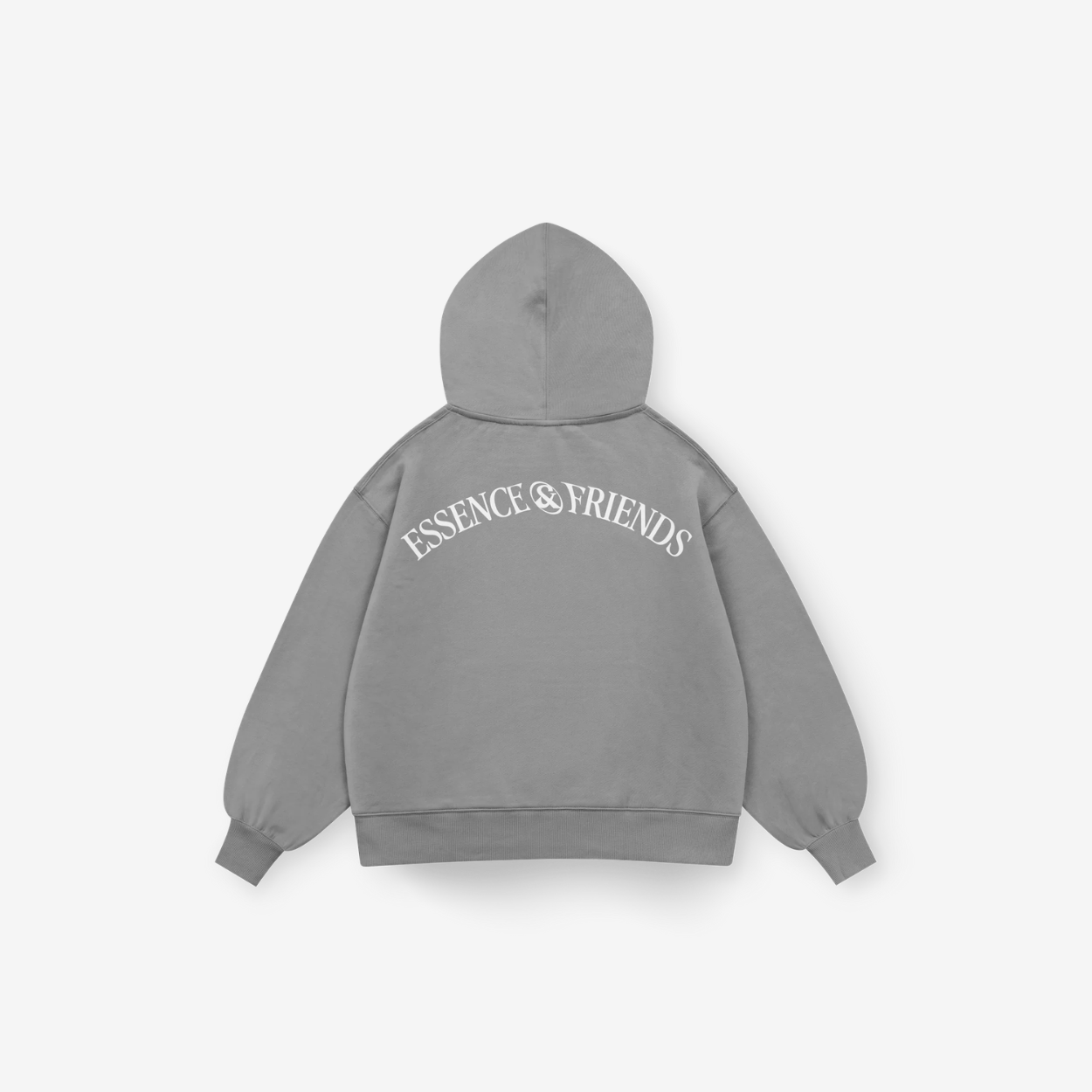 Hoodie gris Essence & Frnds — Sn's & F — Frente