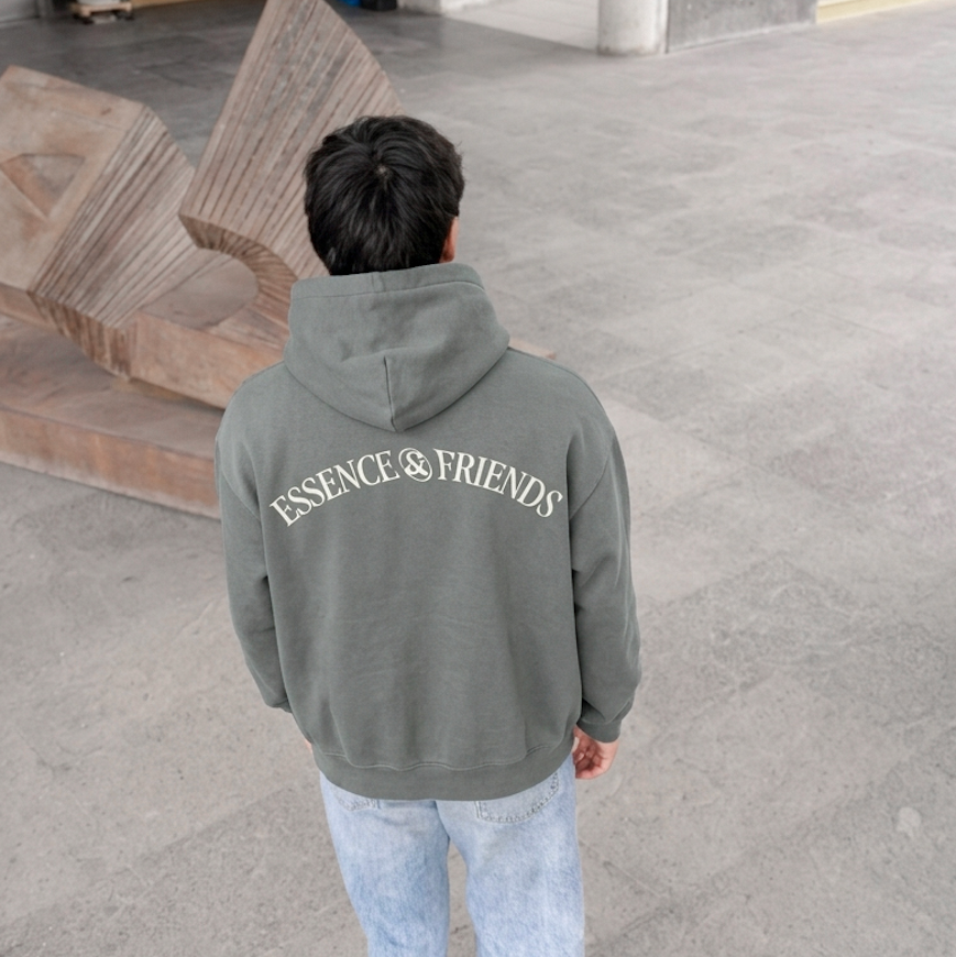 Hoodie gris Essence & Frnds — Sn's & F — Lifestyle