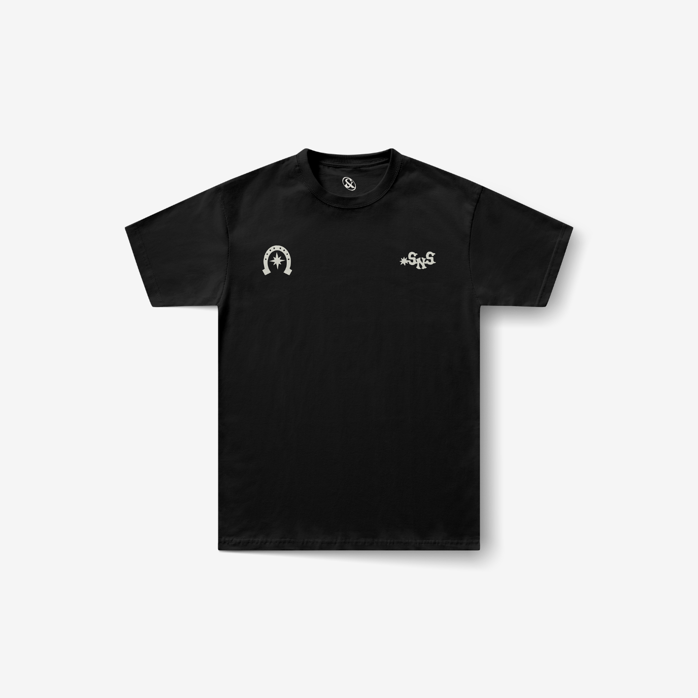 Playera negra Bullseye — Sn's & F — Reverso